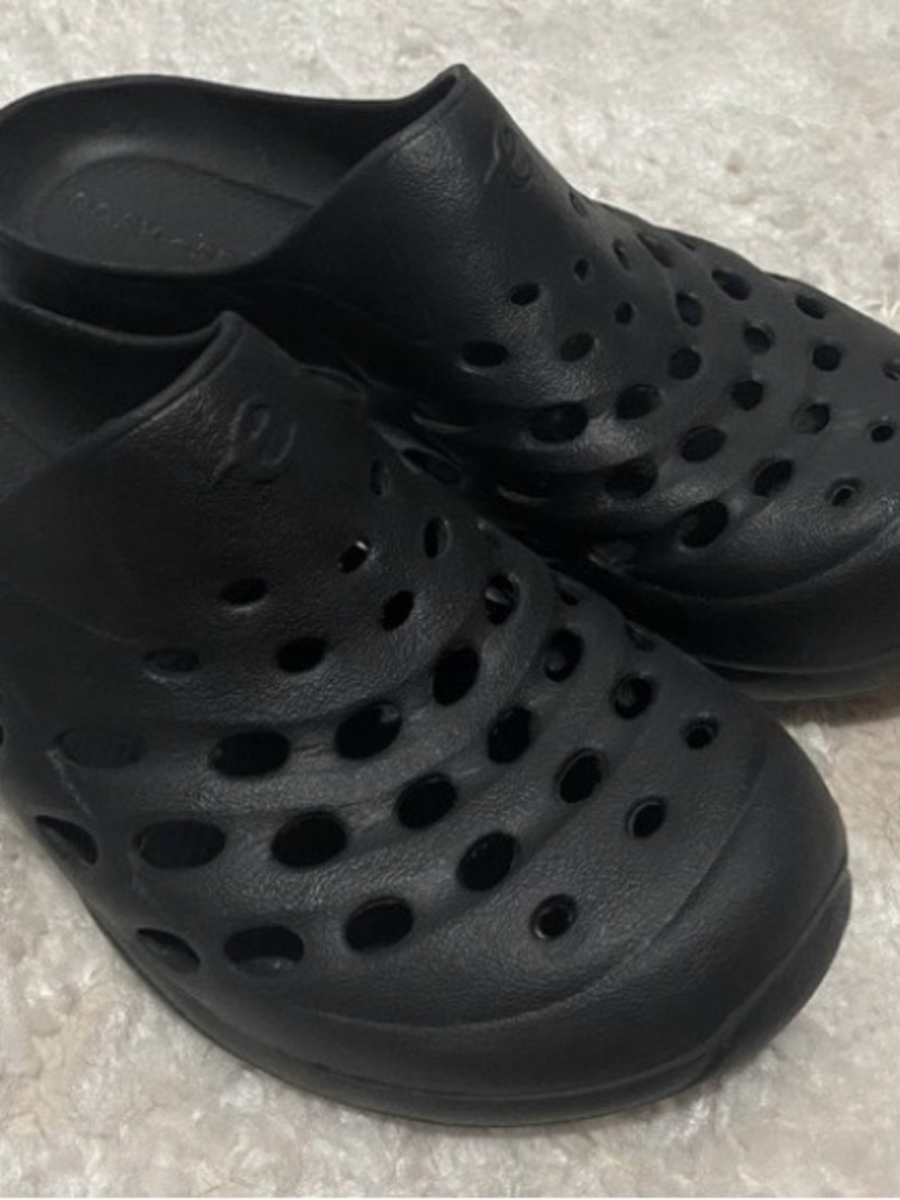 Easy Spirit Black Vented Slip-On Clogs Womens 6